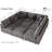 Degennaro 9 Seat Corduroy Convertible Modular Sectional Sleeper With Storage-2105203398
