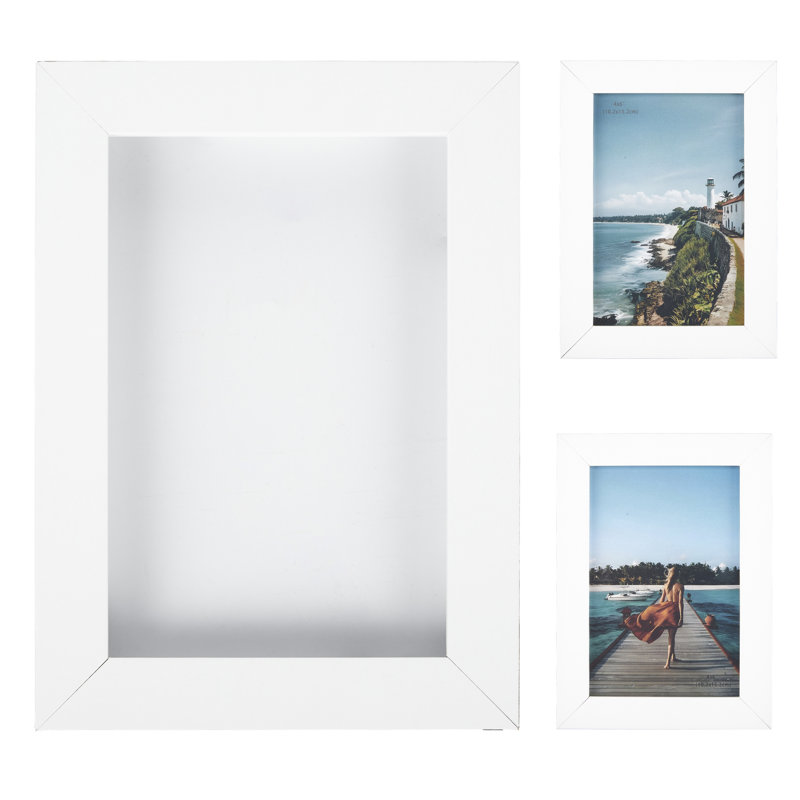 Collage Picture Frame, White, 9pcs