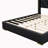 Upholstered Platform Bed with Metal Strips-327556774-315639280