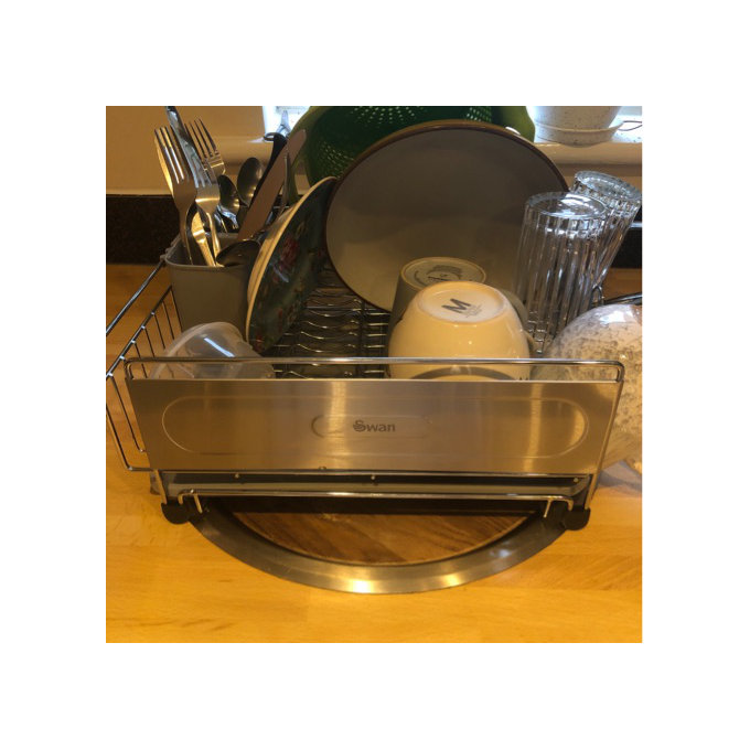 Swan SWKA5050N Dish Rack, Rust Resistant Dish Drainer with Anti