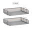Bac à papier empilable, organisateur de bureau, rangement pour dossiers, bureau, filet métallique, 2 pièces, argent-38407883