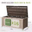 FRUITEAM 26.6'' W 120 Gallons Water Resistant Resin Lockable Deck Box in Beige
