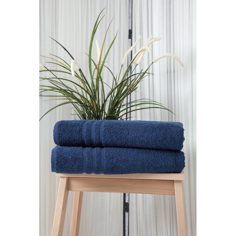 Kressley Midweight Bath Towel, Twilight Blue