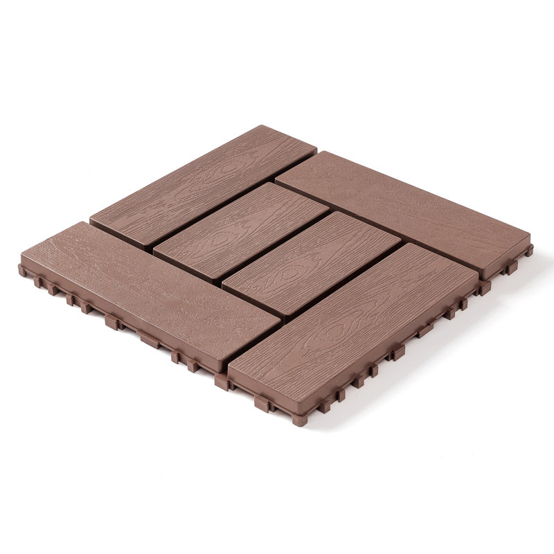 Carreaux de terrasse 12 po ZZ Style, Brun