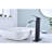 Matte Black Single Handle Waterfall Spout Bathroom Faucet With Pop - Up Drain, Stainless Steel, Stable Water Flow, Easy Installation For Sinks Without Overflow-121617442