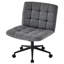 Chaise de bureau avec roulettes, chaise de bureau sans accoudoirs avec support lombaire, chaise d'ordinateur pivotante à 360 °-1763472708-1763472707