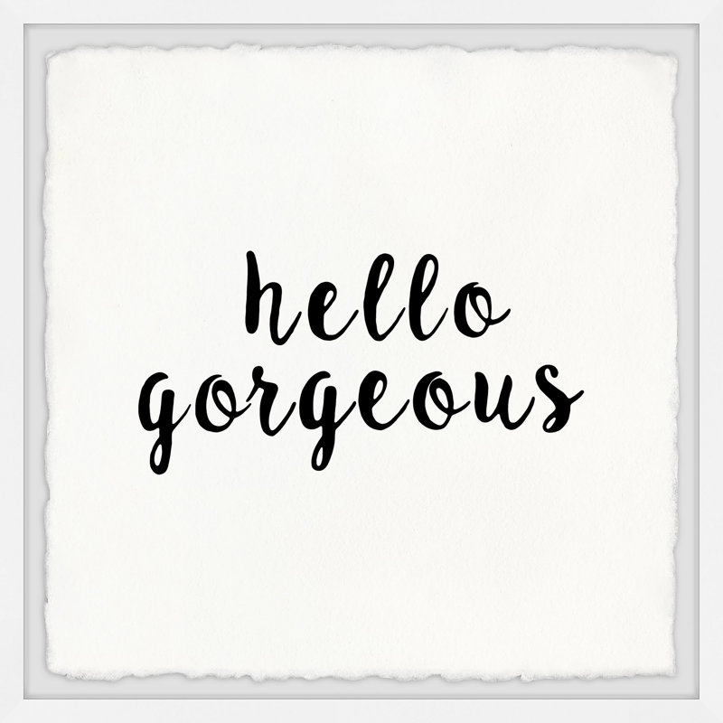 Hello Gorgeous IV - Single Picture Frame Print, 81cm H x 81cm W x 3.81cm D