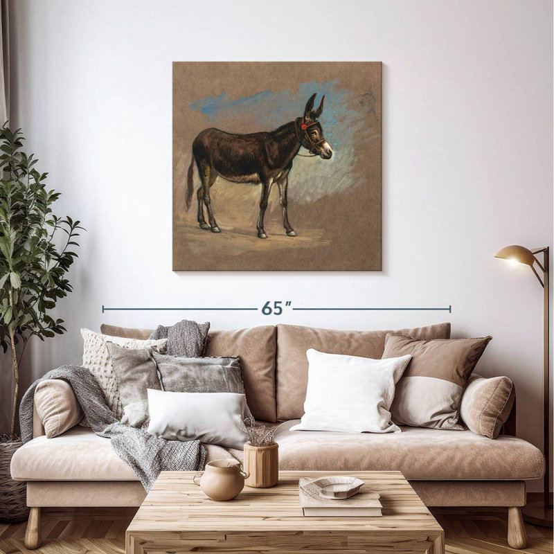 Étude Brampt. Une mule