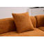 Canapé modulaire incurvé de 110,2 po, tissu de chenille de grain de bois luxueux, canapé modulaire surdimensionné, canapé incurvé de compression pour le salon, aucun assemblage requis-663082199
