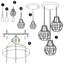 Franke 3 - Light Black Cluster Pendant