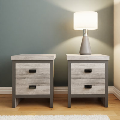 Almasi 43cm W Particle Board / Chipboard Bedside Table