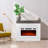 39“ Electric Fireplace with Mantel, Ultra Thin Fireplace Insert, 12 Color Changing Flame, 5 Brightness Levels, 750W/1500W Heater, Remote Control, 1-8H Timer & Overheat Protection-1670270160-1846883396