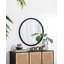 Miroir 32 "avec cadre perlé en métal