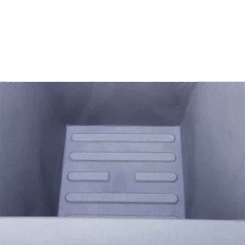22 in. Tall Flaired Square Planter - White, White