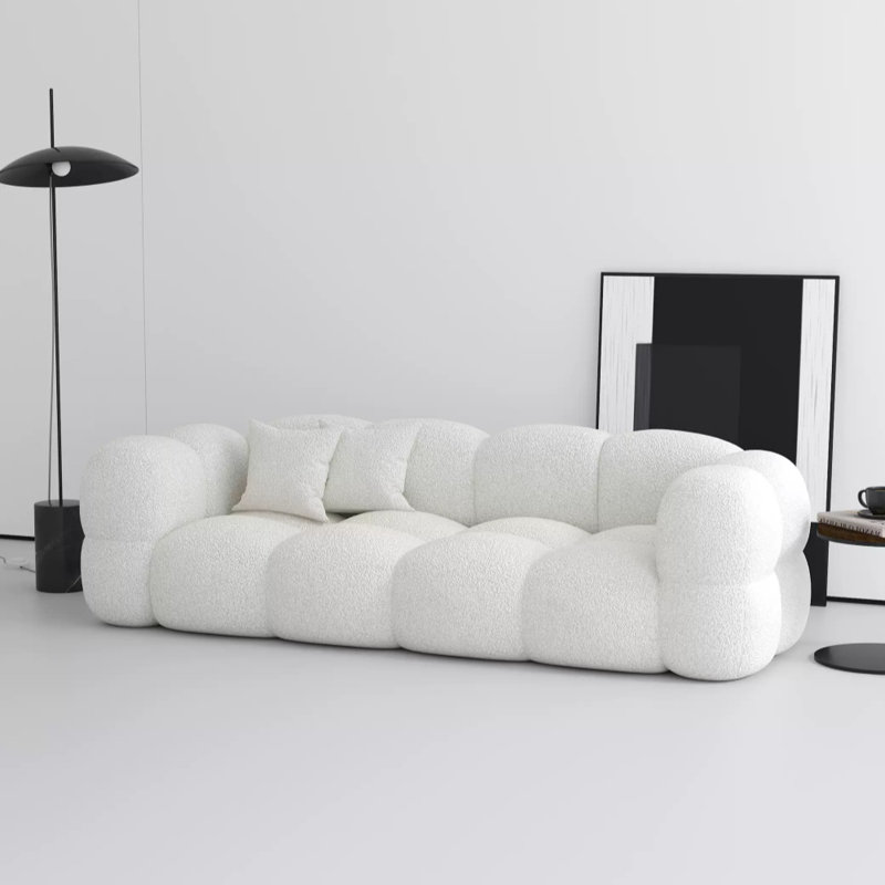 Petit canapé Minimalist Marshmallow, Blanc