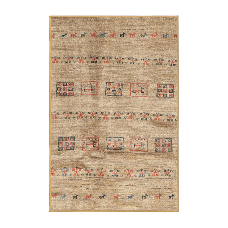 Tapis gris / olive Bodalla, Rectangle 5 pi x 7 pi
