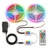 100ft Smart Wifi Led Strip Lights Work With Alexa And Google Assistant Music Rgb Sync Color Changing With App& Remote