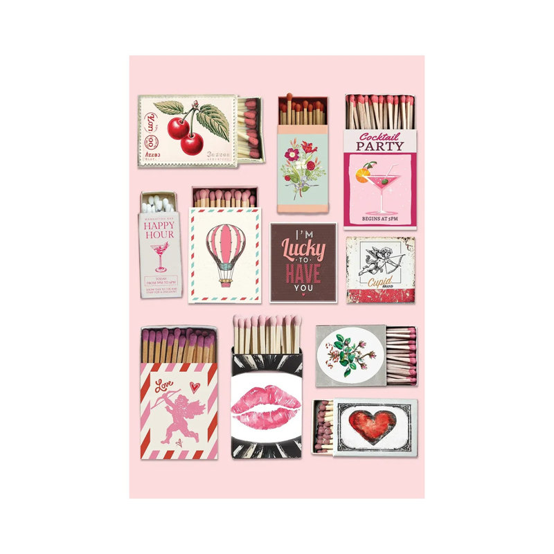 Matchbook Love, 66.04 cm H x 45.72 cm W x 3.175 cm D, Does Not Apply