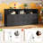 6 Drawer Dresser for Bedroom with Power Outlets & LED Light, Slim Wooden Chest of Drawers with Open Shelf, Space Saving Skinny Dresser for Nursery, Apartment, Closet Organization-1303617476