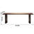 Jeannell Walnut Solid Wood Dining Table-1178380854