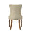 De 2 chaises de salle à manger à dossier beige - Bois de chêne récupéré, côté siège élégant (2), finition, fabrication en bois