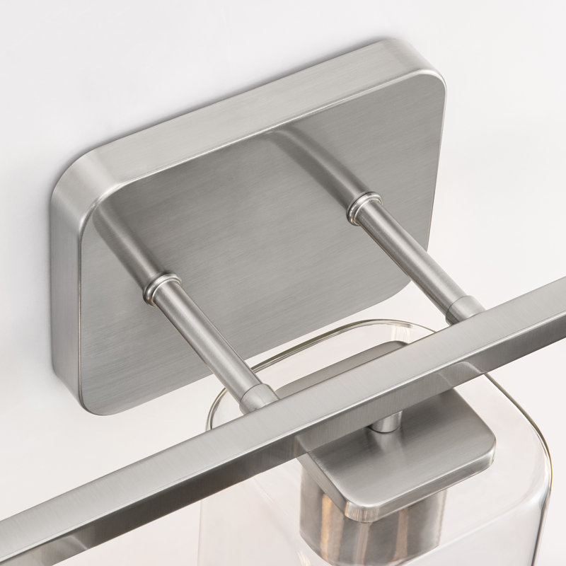 Éclairage pour meuble-lavabo 3 lumières Gualtieri, Nickel brossé