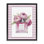 Cadre flottant Rosy Pink Perfume Bouquet, design par Christine Simpson Art