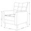 Fauteuil inclinable Amaurie Tacho avec dossier capitonné-1226636066