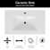30" Ceramic Drop-in Sink In White