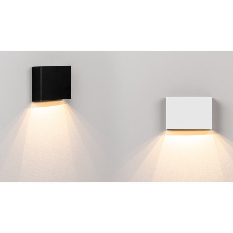 O-Tel 1 - Light Steel Flush Mounted Sconce, Matte Black Lacquer