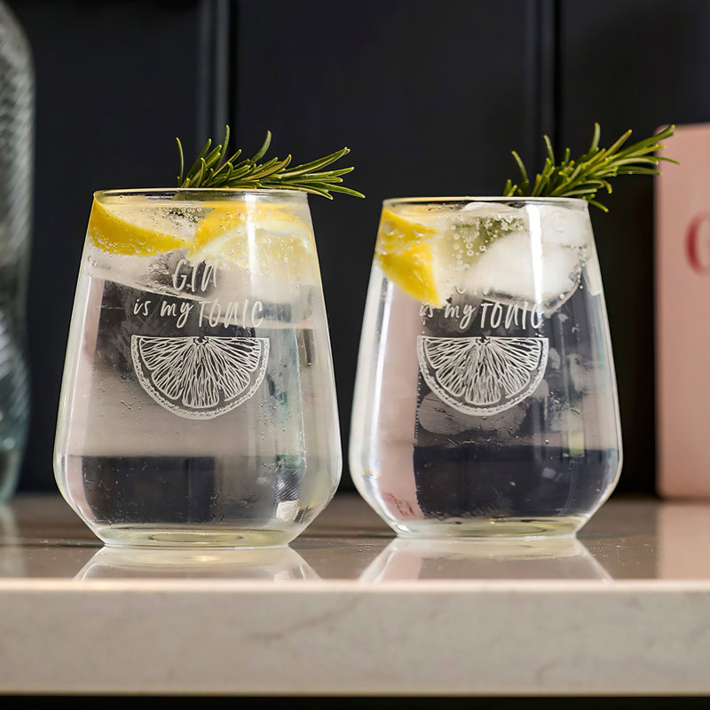 340ml Stemless Wine Glass Set