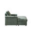 Fauteuil inclinable simple en velours côtelé de 42,5 po avec coussin de dossier, porte-gobelet, repose-pieds de rangement, canapé de salon confortable et profond-573679182