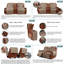Housses pour causeuse inclinable avec console Kyrstie-506253760