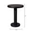 Bourbon Round Solid Wood Dining Table-748456937