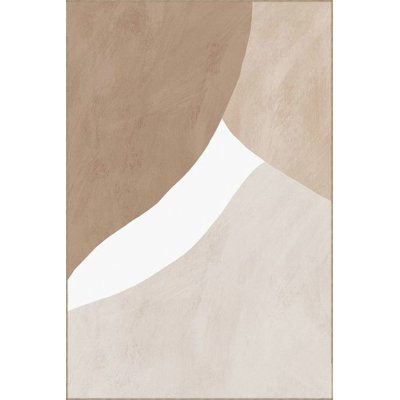 Modern Hill Patterned Woven Base Washable Rug