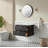 Fully Assembled 30'' Wall-mounted Single Bathroom Vanity with CeramicTop and Solid Wood Frame-1683517842