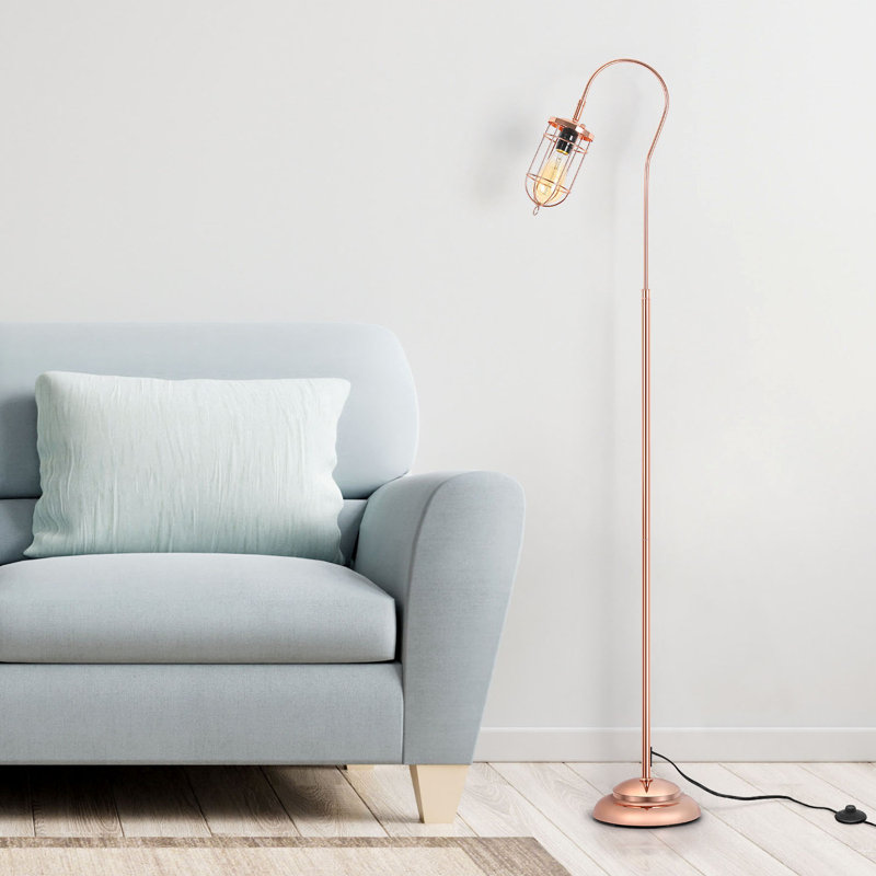 62.2'' Gold Arched Floor Lamp