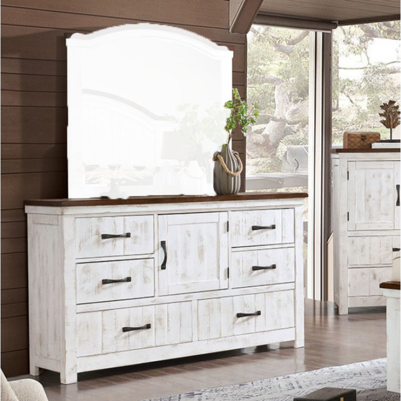 Commode combinée 6 tiroirs Benioff