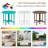 2PCS 36" Outdoor Acacia Folding Round Dining Table with  Slatted Tabletop for Backyard-117792583
