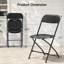 Ensemble de 4 chaises pliantes Alverta, capacité de 550 lb-2072182849