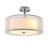 Eissa Fabric Semi Flush Mount
