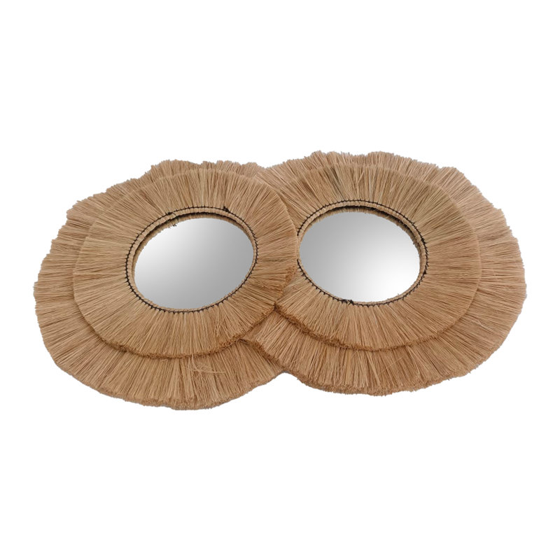 Tyrel Rattan Novelty Wall Mirror