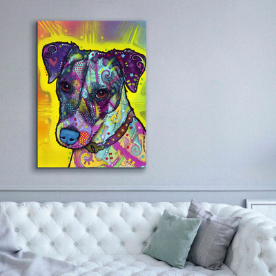 Jack Russell by Dean Russo - Wrapped Canvas Graphic Art -  Red Barrel StudioÂ®, 30504E3AFD084B73A4121A7714953B9B