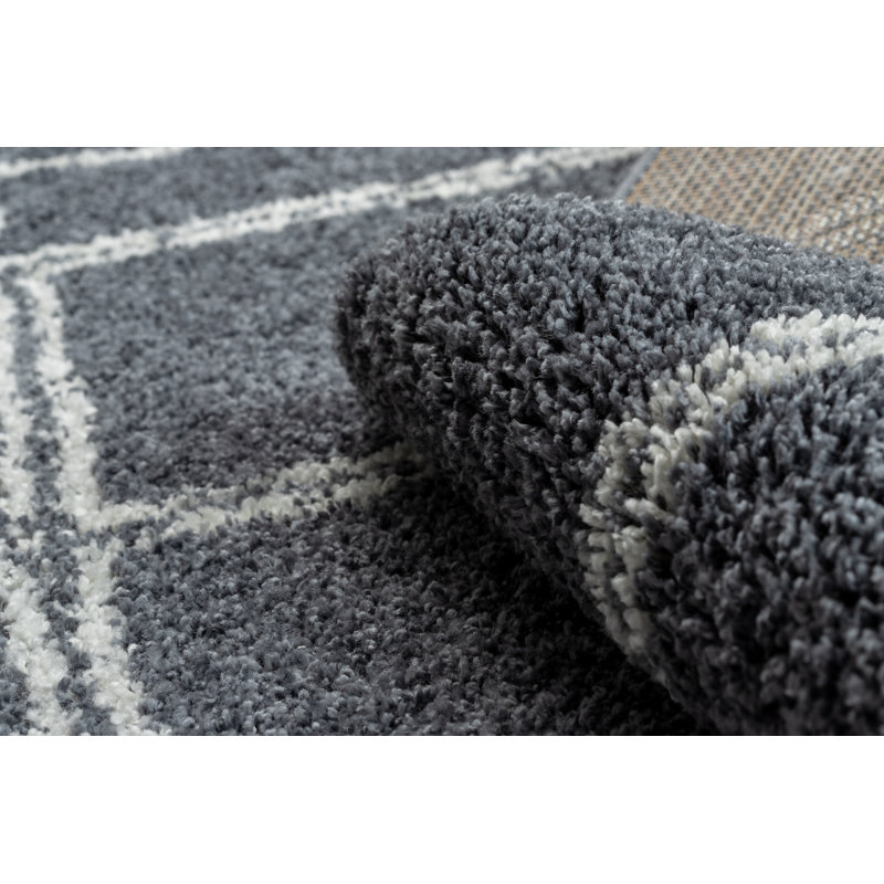 Berber Geometric Area Rug, Rectangle 80 x 150cm