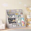 Bibliothèque multifonctionnelle pour enfants en MDF gris - Design moderne pour le rangement de la salle de jeux et de la chambre de bébé