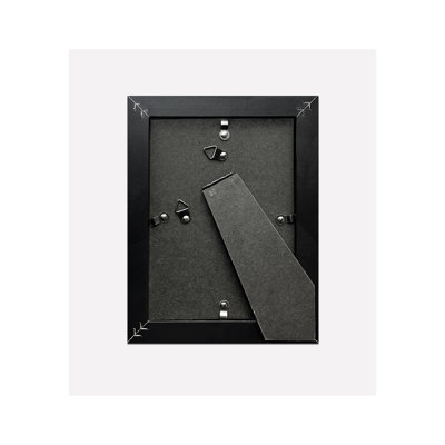 Set of 6 White 5×7 Picture Frames, MDF Wall Mount Frames with PS Glass & Acid-Free Mat – Horizontal/Vertical Display for Photos, Art, Certificates