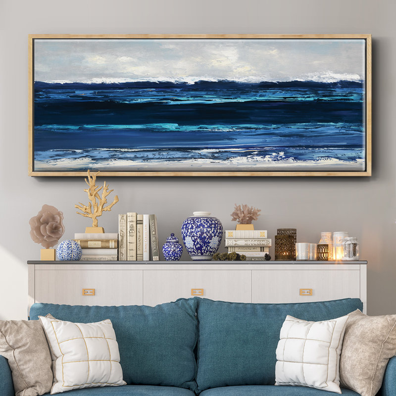 Summer Surf- Framed Canvas