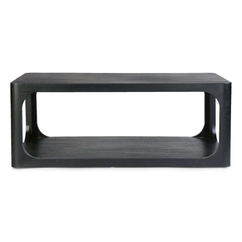Table basse Sybil, H 18 po x l 47 po x P 28 po, Noir