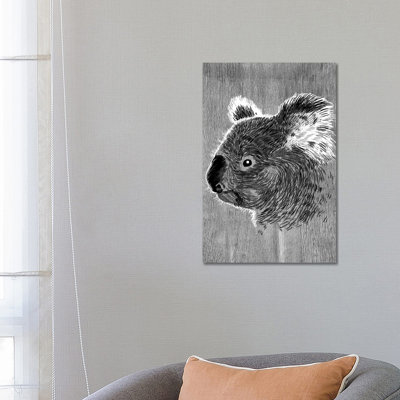 Koala Sketch by Alberto Perez - Wrapped Canvas Painting