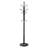 Coat Rack Freestanding, Coats Tree Stand with Stable Marble Base & 6 Hooks, Free Standing Hall Coat Rack for Entryway, Bedroom, Office, Living Room, Modern Clothes Hanger for Coats, Hats, Bags